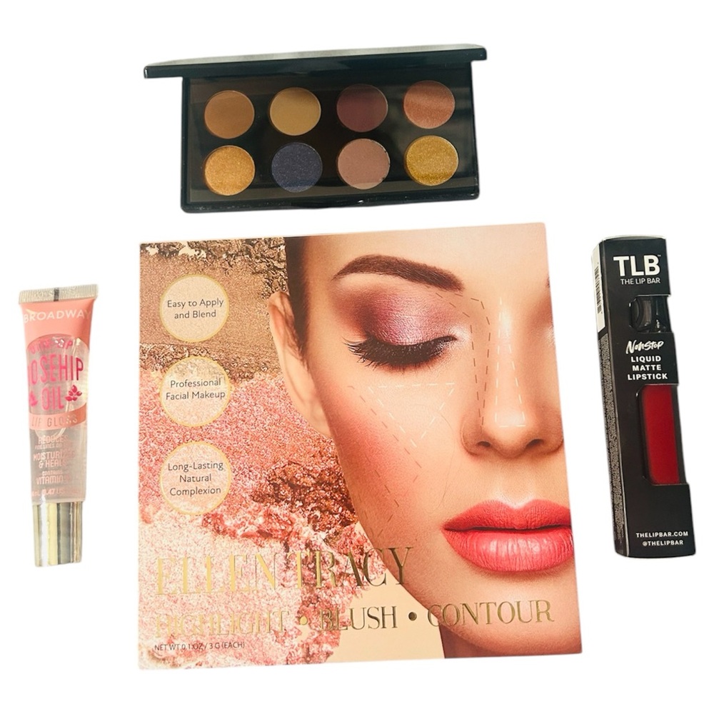 Ellen Tracy Glo Minerals TLB Eye Lip Face Makeup Bundle Retail $89 4pcs